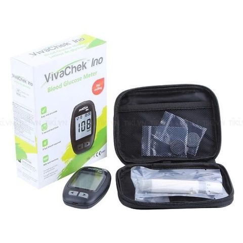 Máy đo đường huyết Vivachek Ino - Kết quả chính xác sau 5 giây, Tích hợp bộ nhớ 900 kết quả, Đáng tin cậy cho mọi lứa tuổi