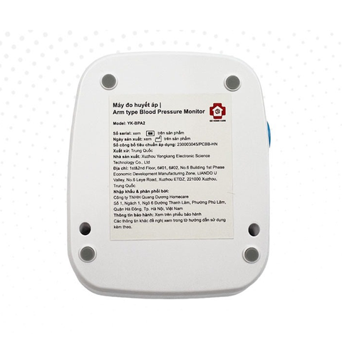 Máy Đo Huyết Áp Bắp Tay Tự Động Yonker YK-BPA2 - Chứng Nhận CE, FDA, Màn Hình Lớn, Pin Lithium, Dành Cho Người Lớn Tuổi, Tiện Dụng Khi Du Lịch
