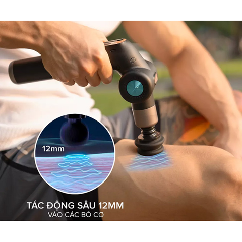 Máy Massage Cầm Tay Maxcare Max638Pro - Thiết kế Gọn Nhẹ Kèm 6 Đầu Massage Chuyên Nghiệp, Tốc độ Điều Chỉnh 1200-3200RPM
