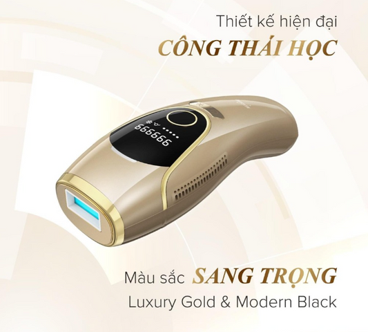 Máy triệt lông băng lạnh IPL Maxcare M2 - Công nghệ triệt lông êm dịu, cảm biến da thông minh, hiệu quả gấp 2 lần tại nhà