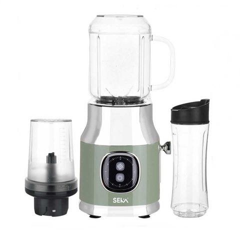 Máy Xay Sinh Tố Đa Năng Seka HR2223 500W - 3 Cối, Dao Xay Thép Không Gỉ, Hoạt Động Êm Ái, Xay Mịn Từ Rau Củ Đến Thịt