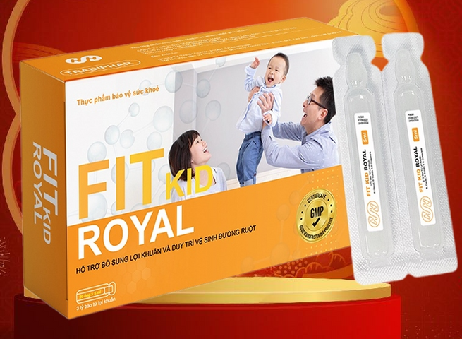 Men Tiêu Hóa Fit Kid Royal - Bổ Sung Lợi Khuẩn Cho Mọi Lứa Tuổi, Hỗ Trợ Tiêu Hóa, Dạng Ống Uống Tiện Lợi
