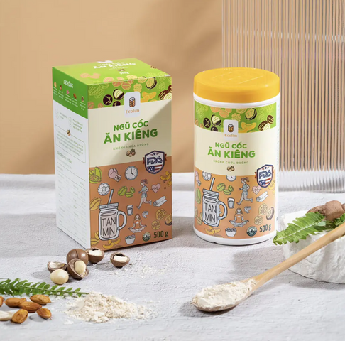 Ngũ Cốc Ăn Kiêng Hữu Cơ Ecolim 500g - Bữa Sáng Lành Mạnh Không Đường Từ Hạt Ngũ Cốc Hữu Cơ Tự Nhiên, Dinh Dưỡng Cân Bằng