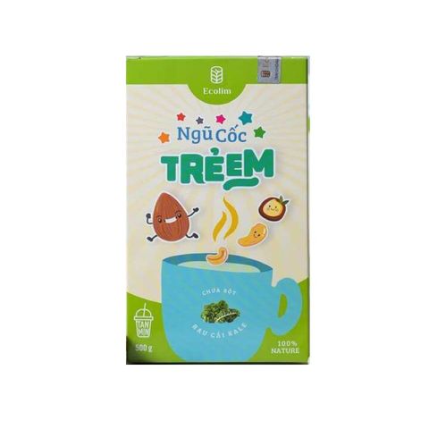 Ngũ Cốc Hữu Cơ Ecolim Cho Trẻ Em - Bữa Sáng Dinh Dưỡng, Chứa Protein & Vitamin Từ Rau Cải Kale - Hộp 500g