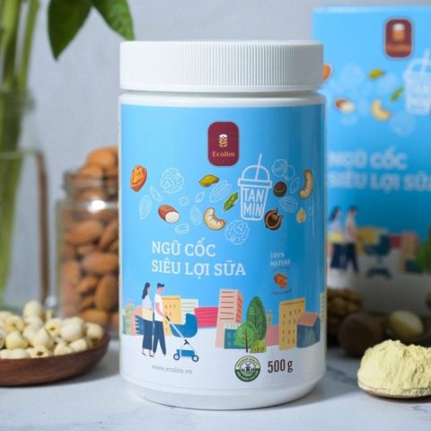 Ngũ Cốc Lợi Sữa Ecolim 500g Cho Mẹ Sau Sinh - Tăng Cường Dinh Dưỡng & Lượng Sữa Tự Nhiên, An Toàn & Hữu Cơ
