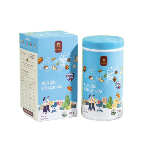 Ngũ Cốc Lợi Sữa Ecolim 500g Cho Mẹ Sau Sinh - Tăng Cường Dinh Dưỡng & Lượng Sữa Tự Nhiên, An Toàn & Hữu Cơ
