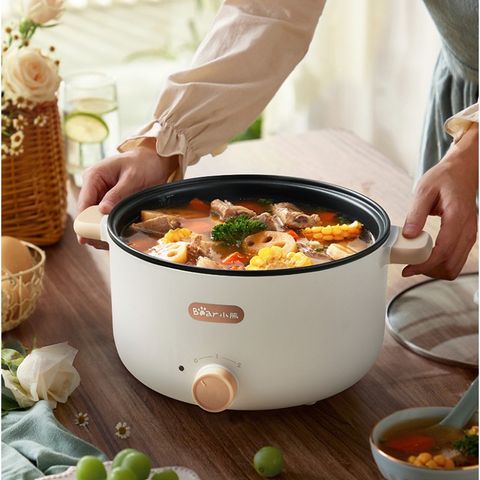 Nồi điện đa năng Bear DRG-D30T3 800W - Nấu Lẩu, Chiên, Xào, Luộc - Dung tích 3L, 2 Mức Nhiệt Điều Chỉnh, Lớp Chống Dính Cao Cấp