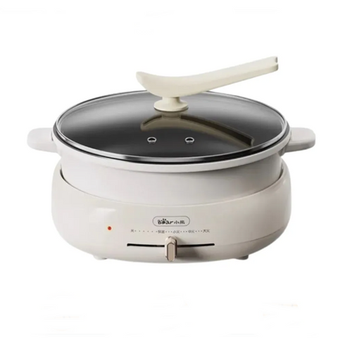 Nồi lẩu điện đa năng tháo rời Bear DHG-C40T1 - Dung tích 4L, công suất 1500W, thiết kế hiện đại, chống dính, tiện lợi cho gia đình