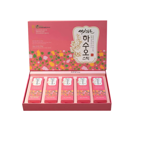 Nước Uống Hà Thủ Ô Hasuo Stick - Giải Pháp Ngăn Tóc Bạc, Gãy Rụng, Kích Thích Tóc Mọc Dày Đen, Dưỡng Tóc Mượt Mà