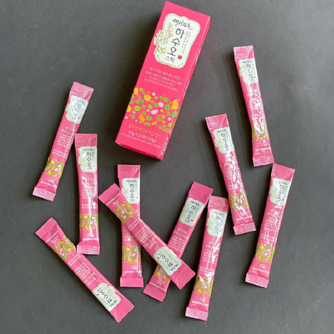 Nước Uống Hà Thủ Ô Hasuo Stick - Giải Pháp Ngăn Tóc Bạc, Gãy Rụng, Kích Thích Tóc Mọc Dày Đen, Dưỡng Tóc Mượt Mà