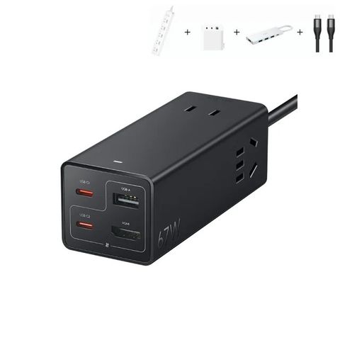 Ổ Cắm Sạc Nhanh Xiaomi Youpin 67W Desktop Pro - Đa Chức Năng 7 Cổng Kết Nối Với Sạc Nhanh và HDMI, Phù Hợp Mọi Thiết Bị