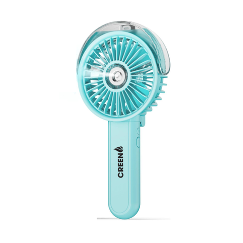 Quạt Cầm Tay Mini Creen CR-S5 Tích Hợp Phun Sương - Quạt Tản Nhiệt Thông Minh, Thiết Kế Gọn Nhẹ Dành Cho Ngày Nóng Khô