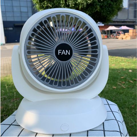 Quạt Tích Điện Để Bàn Fan F3 - 3 Cấp Độ Gió, Xoay 180 Độ, Pin Lithium-Ion, Thiết Kế Tiện Lợi Cho Nguồn Gió Lưu Thông
