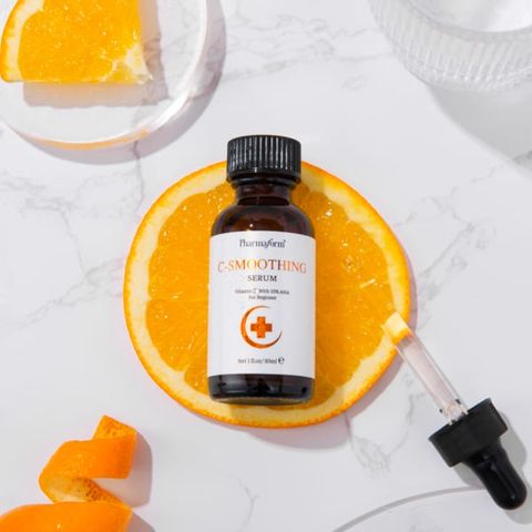 Serum Pharmaform C-Smoothing Vitamin C 30ml + 10% AHA - Làm mờ vết thâm, dưỡng da sáng mịn, phù hợp cho da nhạy cảm và lão hóa