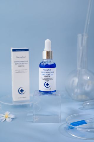 Serum Pharmaform Copper Peptide Advanced EGF 30ml - Hỗ trợ phục hồi da, tăng cường elastin, giảm nếp nhăn - Dưỡng da hiệu quả, an toàn.