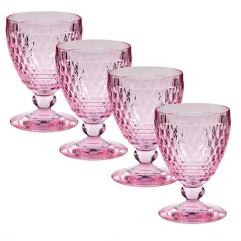 Set 4 Ly Thủy Tinh Pha Lê Màu Berry 2024 Villeroy & Boch - Sang Trọng, Đẹp Mắt, Dùng Đựng Cocktail, Thức Uống