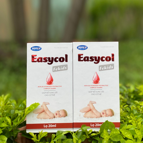 Siro Sắt Hữu Cơ Easycol Baby Fekids - Hỗ Trợ Tăng Đề Kháng Cho Bé, Dễ Uống Vị Dâu, Không Mùi Tanh, An Toàn Cho Trẻ Từ 1 Tháng Tuổi