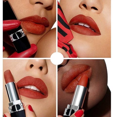 Son Dior Matte 646 Hasard màu đỏ gạch - Thỏi son dưỡng ẩm mịn màng, bám màu lên đến 16 giờ, lý tưởng cho mọi tông da.