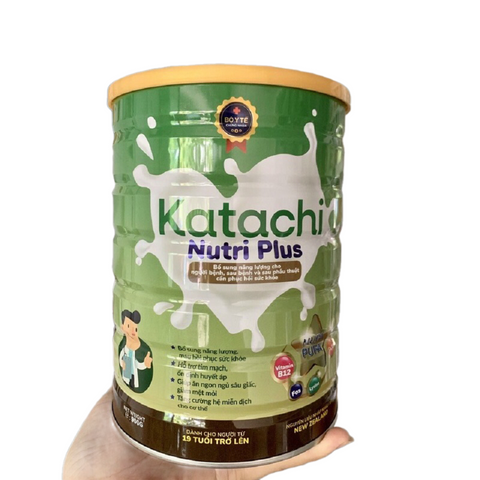 Sữa dinh dưỡng Katachi Nutri Plus 900g - Hỗ trợ phục hồi sức khỏe, bổ sung 22 vitamin và collagen cho người ốm, suy nhược.