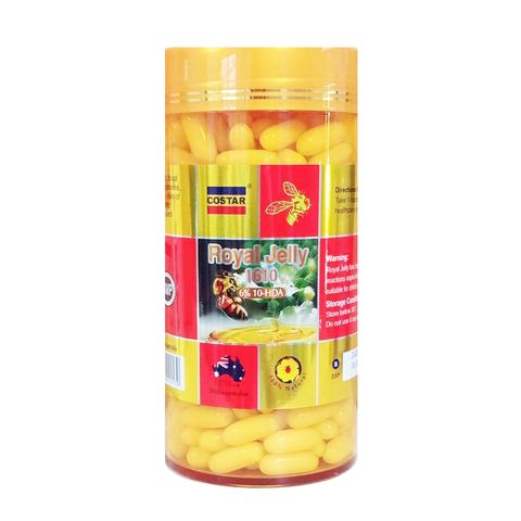 Viên uống Sữa Ong Chúa Costar Royal Jelly 1610mg - Hỗ trợ Làm Đẹp Da, Tăng Cường Sức Khỏe 365 Viên Chính Hãng Úc