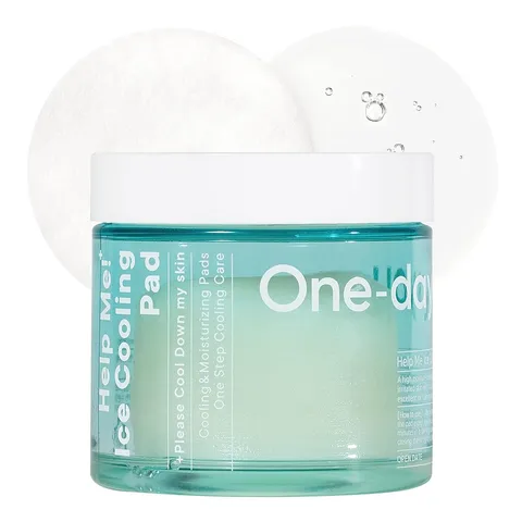 Toner Pad Mát Dịu Da One-day's You Help Me Ice Cooling - Giảm Sưng, Cung Cấp Vitamin, Phù Hợp Với Da Nhạy Cảm, 80 Miếng