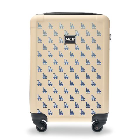 Vali MLB Classic Monogram LA Dodger Size 22 Trắng Kem - 4 Bánh Xoay 360 và Thiết Kế Thời Trang Đối Với Người Hâm Mộ Bóng Chày