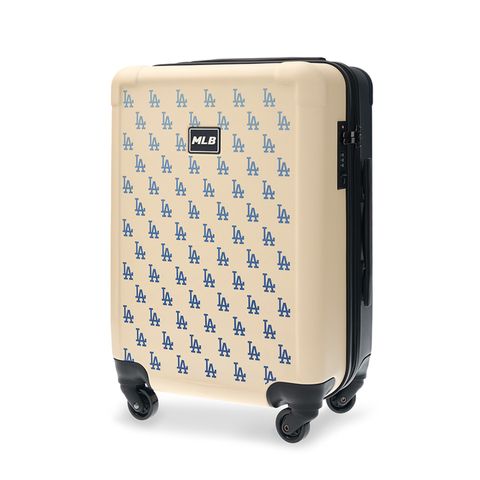 Vali MLB Classic Monogram LA Dodger Size 22 Trắng Kem - 4 Bánh Xoay 360 và Thiết Kế Thời Trang Đối Với Người Hâm Mộ Bóng Chày