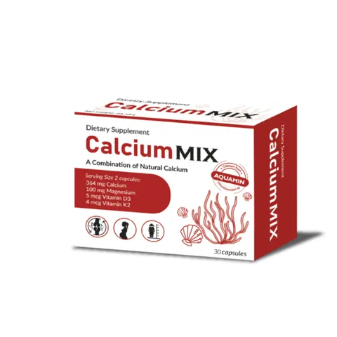 Viên uống canxi hữu cơ Calcium MIX - Bổ sung Canxi, Magie, Vitamin D3, K2 hỗ trợ xương chắc khỏe cho trẻ em và phụ nữ mang thai, 30 viên.