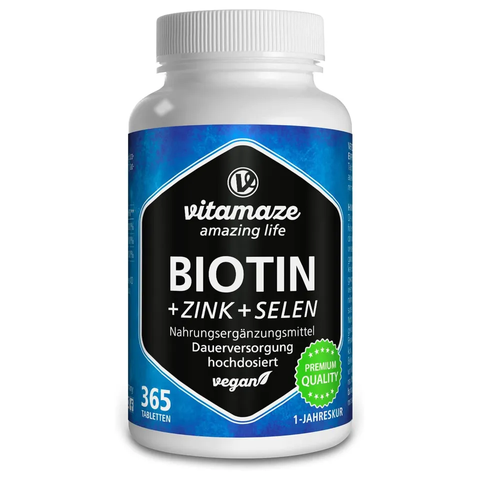 Viên Uống Vitamaze Biotin + Zink + Selen - Bổ Sung Đẹp Da, Tóc Dày, Móng Chắc Khỏe - Hỗ Trợ Ngăn Rụng Tóc, Kích Thích Mọc Tóc