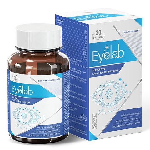 Viên uống bổ mắt Eyelab - Tăng cường thị lực, hỗ trợ sức khỏe mắt với Lutein, Zeaxanthin, Vitamin và Omega 3 - Hộp 30 viên