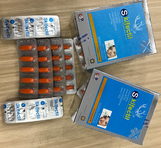 Viên Uống Làm Đẹp Da Skifectil - Hỗ Trợ Giảm Nhăn, Nám Sạm Da, Tăng Cường Sáng Da - Hộp 60 Viên Chất Lượng Mỹ