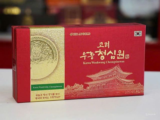 An Cung Ngưu Hoàng Thanh Tâm Hàn Quốc - Wooso Hanjewon 10 viên hỗ trợ sức khỏe, tăng cường lưu thông máu, dinh dưỡng tự nhiên.