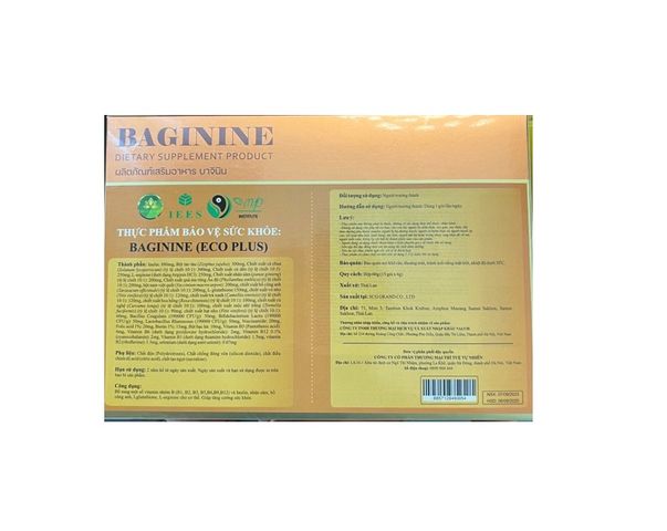 Baginine Eco Plus Hàn Quốc - Thực phẩm chức năng hỗ trợ đẹp da, tăng cường sức khỏe, bồi bổ cơ thể và tăng cường miễn dịch, hộp 15 gói