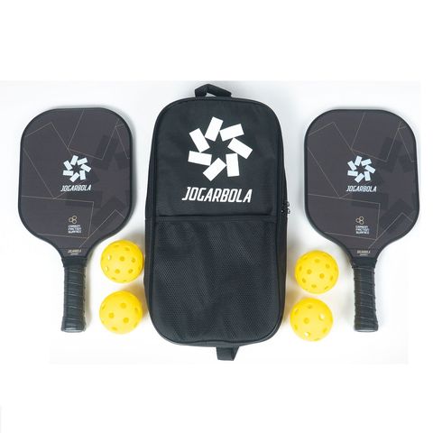 Bộ 2 Vợt Pickleball Jogarbola P-602B - Chất liệu Carbon Cao Cấp Kèm 4 Bóng và Túi Đựng - Độ Bền và Khả Năng Kiểm Soát Tối Ưu