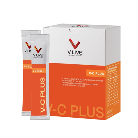 Bột Uống Tăng Cường Miễn Dịch VLive V-C PLUS 500mg - Hỗ Trợ Sức Khỏe Toàn Diện & Làm Đẹp Da - Hộp 28 Gói