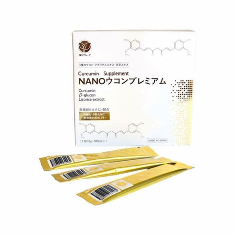 Bột Uống Tinh Chất Nghệ Nano Curcumin Okinawa Nhật Bản - Hỗ Trợ Tiêu Hóa, Tăng Cường Miễn Dịch, Làm Đẹp Da 30 Gói