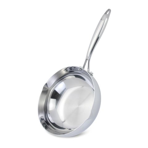 Chảo Inox Sâu Lòng 3 Lớp Kalpen Zenger Có Miệng Rót - Thiết Kế Hiện Đại, Chất Liệu Inox 304 Bền Đẹp, Dùng Cho Bếp Gas, Điện Từ, Hồng Ngoại