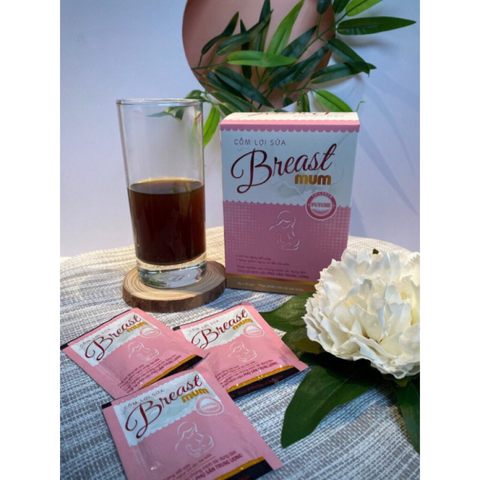 Cốm lợi sữa Breast Mum - Hỗ trợ tăng tiết sữa mẹ tự nhiên từ thảo dược, dễ sử dụng, an toàn cho sức khỏe mẹ và bé, hộp 20 gói