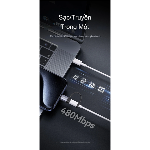 Đầu Chuyển Lightning sang Type-C USAMS SJ677LN01 AU17 - Sạc Nhanh PD 30W, Kết Nối và Truyền Dữ Liệu, Phụ Kiện Điện Thoại Chất Lượng