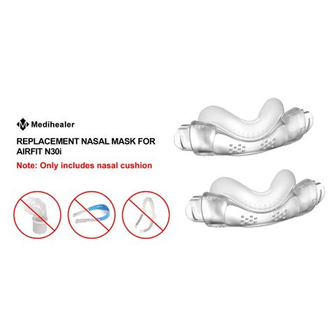 Đệm mặt nạ thở Resmed AirFit N30i - Mặt nạ CPAP nhỏ gọn với thiết kế thoải mái và van QuietAir cho giấc ngủ ngon hơn