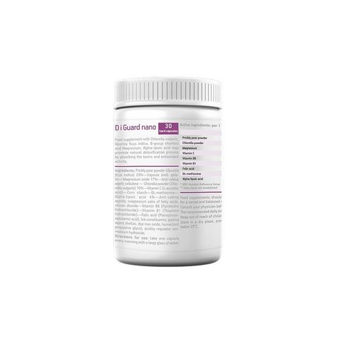 Viên Uống Di Guard Nano Vision Thải Độc & Kim Loại Nặng - Hỗ Trợ Chức Năng Gan, Tăng Cường Miễn Dịch - Hộp 30 Viên