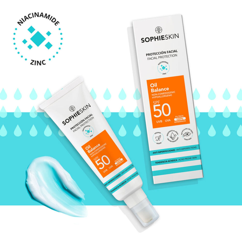 Kem Chống Nắng Sophieskin Oil Balance SPF50 - Bảo Vệ Da Khỏe Mạnh, Kiểm Soát Dầu Nhờn, Kem Thuần Chay Chống Nắng UVA/UVB