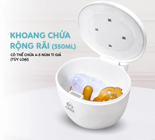 Máy Tiệt Trùng Mini UV Chibé Magic 2 CB014 - Tiệt Trùng Nhanh Chóng Đồ Dùng Của Bé, An Toàn Và Tiện Lợi Khi Di Chuyển