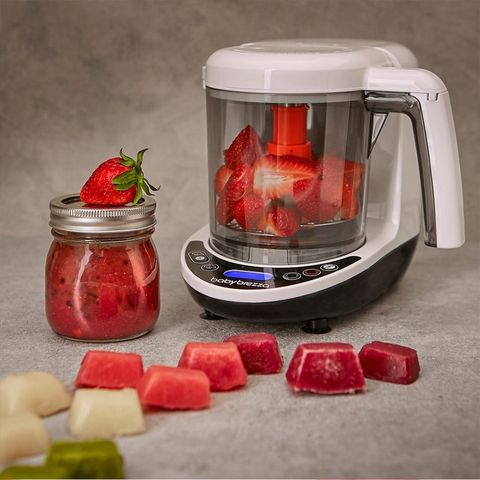 Máy Xay Hấp Thức Ăn Baby Brezza Deluxe BRZ10040 - Thiết Bị Đa Năng Chế Biến Thức Ăn Dặm Cho Bé 3 Chức Năng Tiện Lợi
