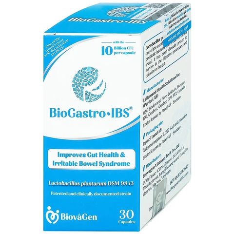 Men vi sinh BioGastro IBS - Hỗ trợ bổ sung lợi khuẩn cho người lớn và trẻ em trên 6 tuổi, cải thiện sức khỏe tiêu hóa tự nhiên