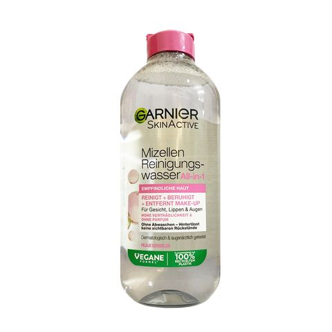 Nước Tẩy Trang Garnier Micellar Cleansing Water 400ml - Làm Sạch Da An Toàn, Hiệu Quả Cho Mọi Loại Da, Không Chứa Cồn