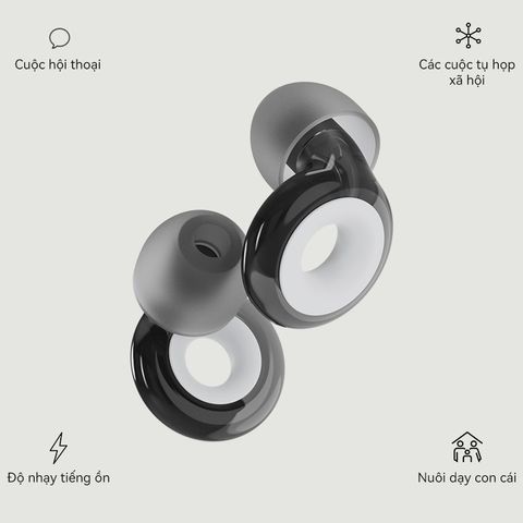 Nút Tai Giảm Tiếng Ồn Loop Engage Plus 16dB SNR - Lọc Âm Thanh Tốt Nhất, Thiết Kế Thời Trang, Sử Dụng Hàng Ngày