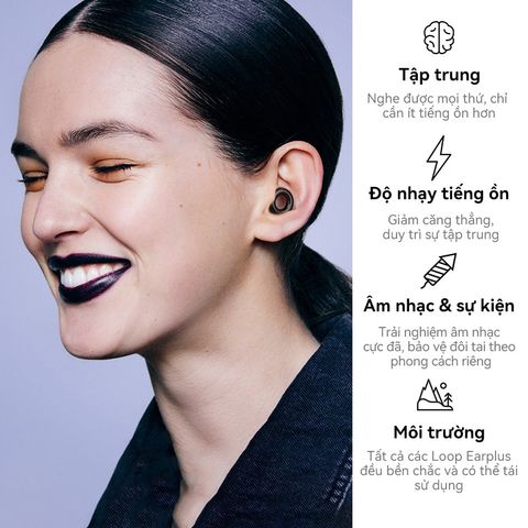Nút tai giảm tiếng ồn Loop Experience 18dB - Thiết kế tiện lợi cho sự kiện, nhạc sống, đa màu sắc, bảo vệ thính giác hiệu quả.