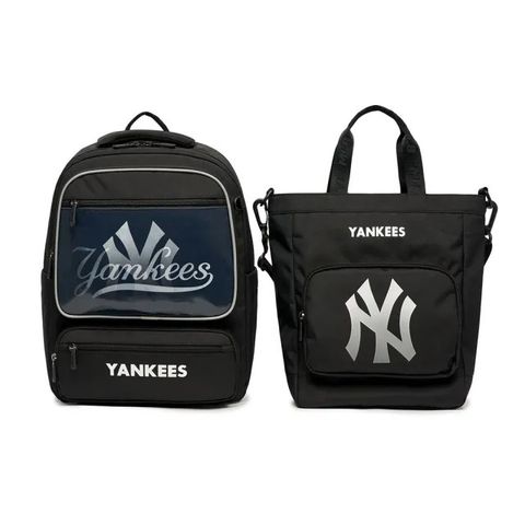 Set Balo Trẻ Em MLB Basic NY Yankees 7ABK0013N-50BKS Kèm Túi Tote Đen - Balo Chất Liệu Polyester Cao Cấp cho Bé Yêu