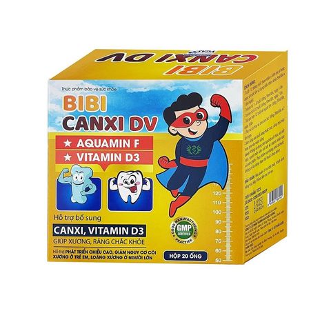 Siro Bibi Canxi 10ml - Hỗ Trợ Tăng Chiều Cao Cho Trẻ Từ 1 Tuổi - Bổ Sung Canxi, Vitamin D3 Chắc Khỏe Xương Răng